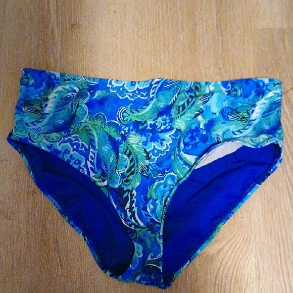 Lauren Ralph Lauren Plus Size Bottoms High Waist Tropical Full Coverage - Picture 5 of 11